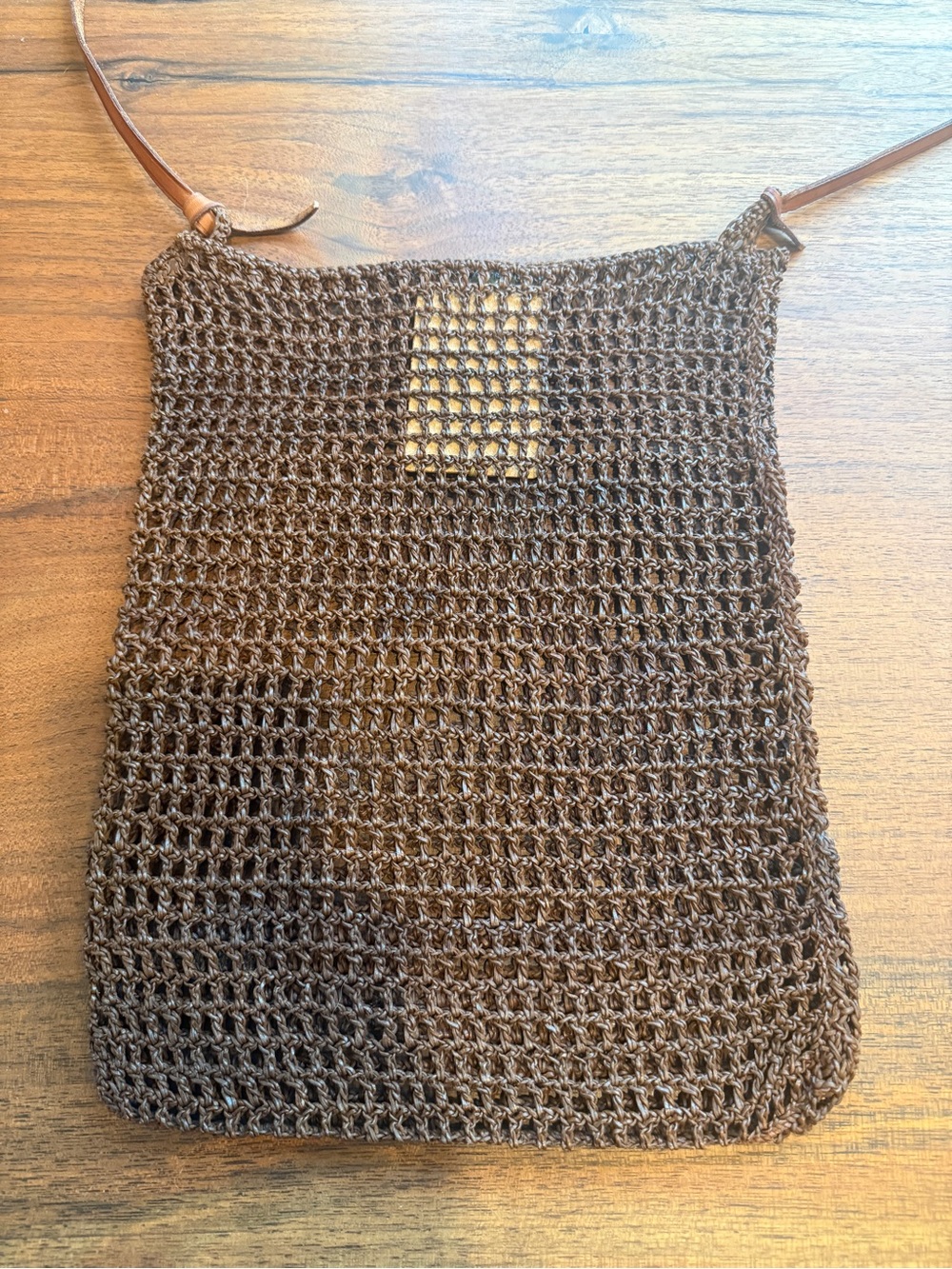 Dragon Diffusion Brown Woven Leather-Trim Crossbody Bag - Picture 5 of 12